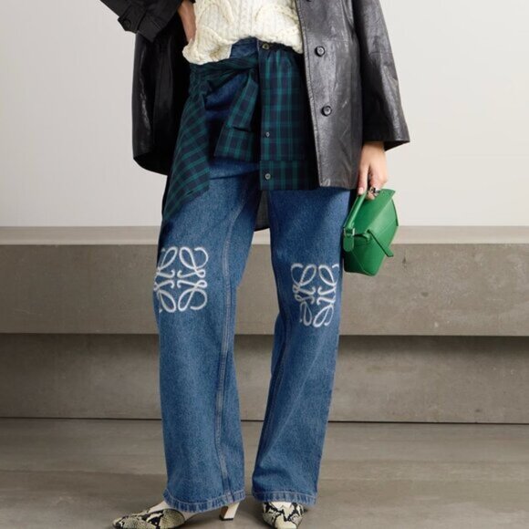 Loewe | Jeans | Loewe Anagram Baggy Appliqud Highrise